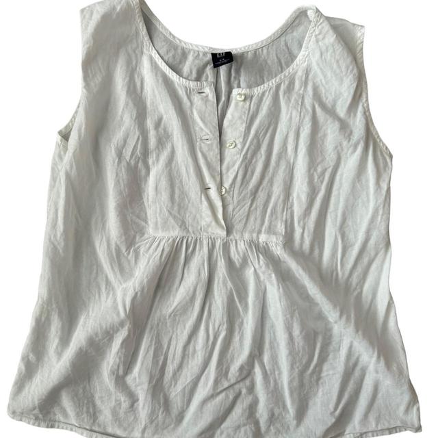 Gap Women's Vest - White - 8 on Productcaster.