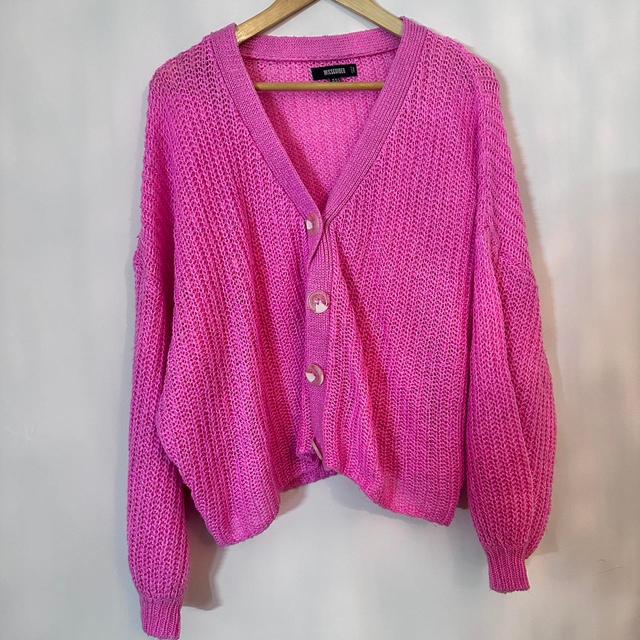 PrettyLittleThing Women's Cardigan - Pink - M on Productcaster.