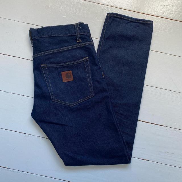 Carhartt WIP Men's Jeans - Navy - 32" on Productcaster.