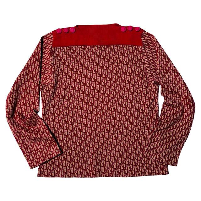 Christian Dior Women's Jumper - Red/Burgundy - M on Productcaster.