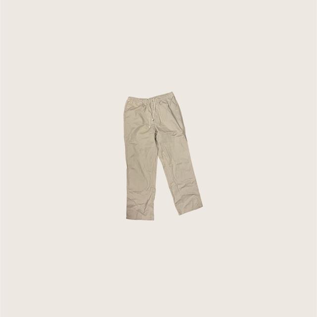 Women's High waisted Cargo Trousers - Cream - L on Productcaster.