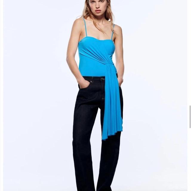 Zara Women's Bodysuit - Blue - 8 on Productcaster.