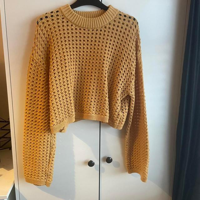 H&M Women's Jumper - Yellow - M on Productcaster.