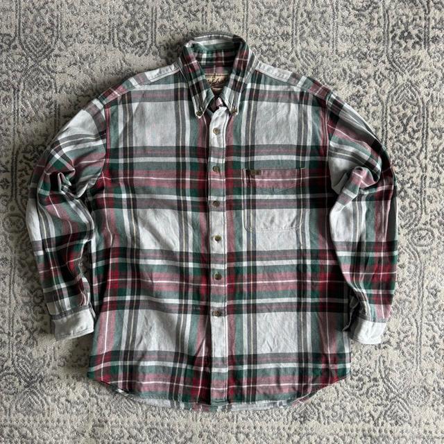 Woolrich Men's Shirt - Multi/Green - L on Productcaster.