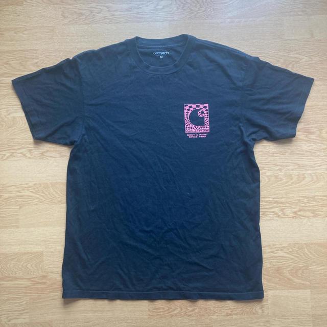 Carhartt WIP Men's T-shirt - Black/Pink - M on Productcaster.