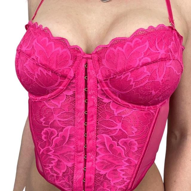 Preloved Women's Corset - Pink - S on Productcaster.