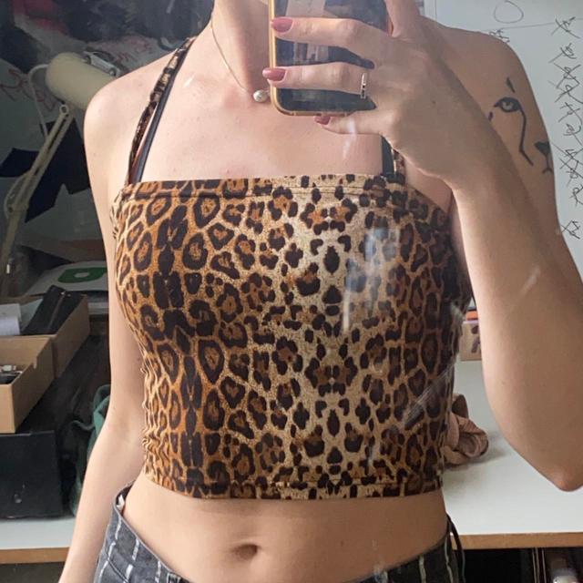 Motel Women's Crop top - Brown/Multi - 8 on Productcaster.