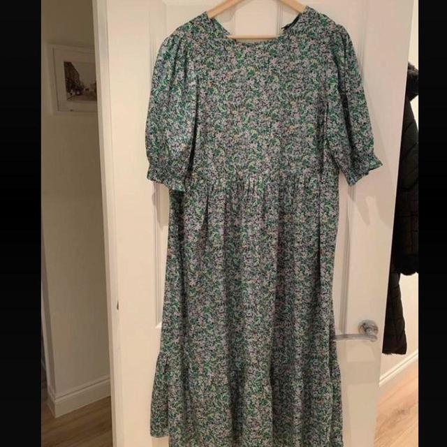 New Look Women's Dress - Green/Multi - 14 on Productcaster.