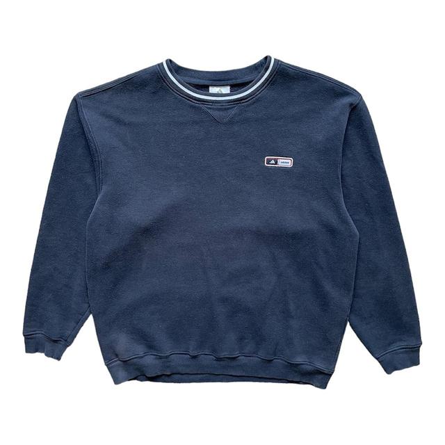 Adidas Men's Sweatshirt - Navy - M on Productcaster.