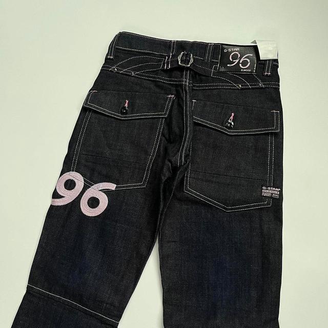 G-Star RAW Men's Straight leg Embroidered Jeans - Navy - 26" on Productcaster.