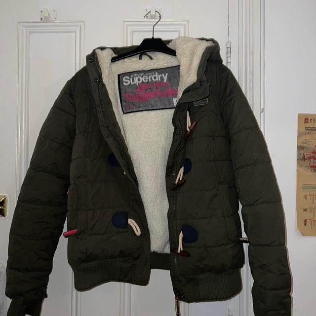 Superdry Women's Puffer - Khaki - XL on Productcaster.