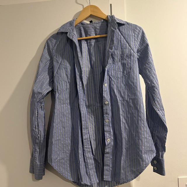 Theory Women's Shirt - Blue/Multi - S on Productcaster.