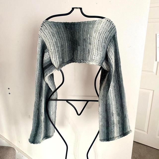 Handmade Women's Jumper - Grey/White - S on Productcaster.