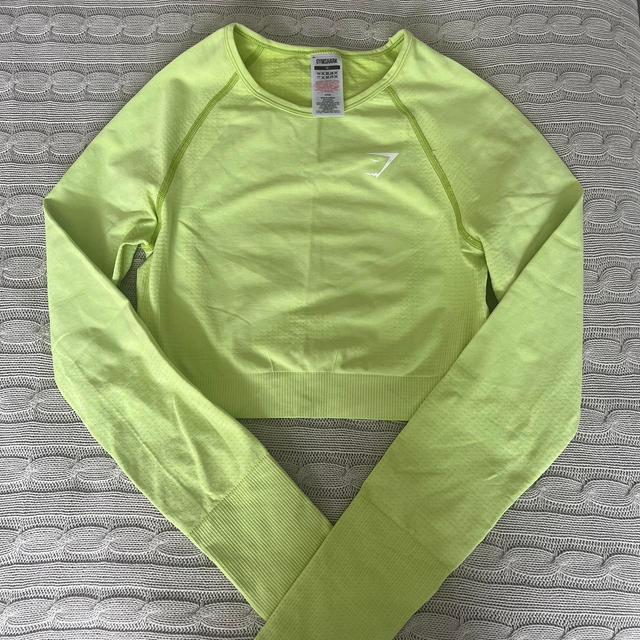 Gymshark Women's Crop top - Green - M on Productcaster.