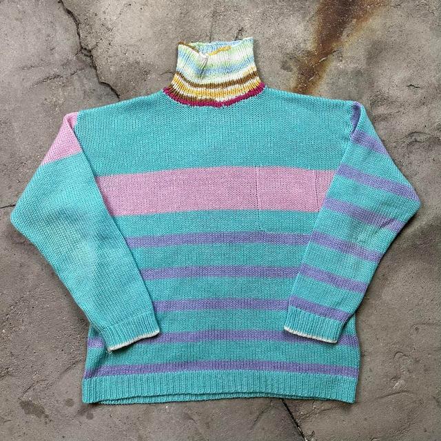 Women's Jumper - Blue/Multi - L on Productcaster.