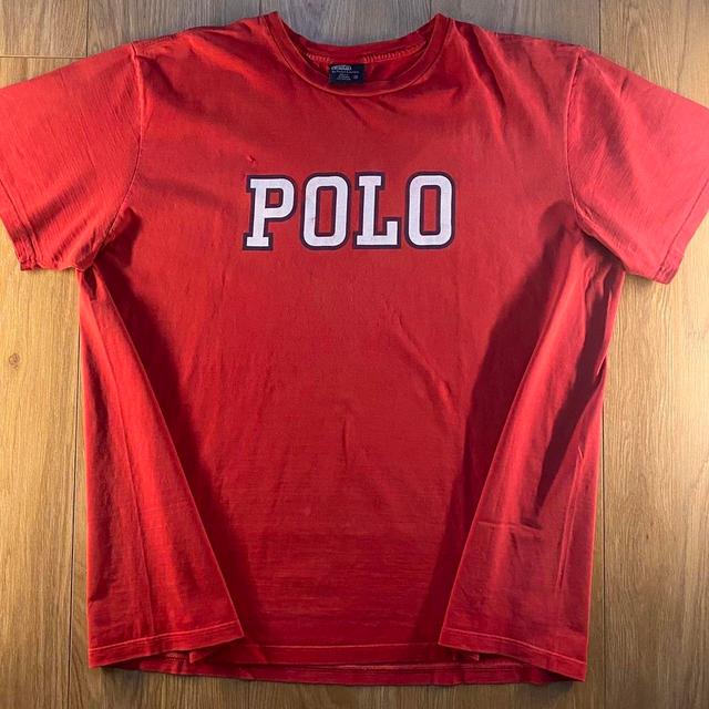 Ralph Lauren Men's T-shirt - Red - XL on Productcaster.