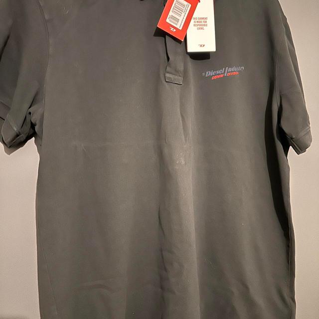 Diesel Men's Polo shirt - Black/Red - XXL on Productcaster.