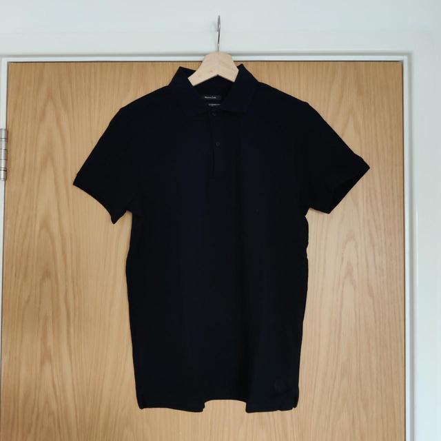 Massimo Dutti Men's Polo shirt - Black - S on Productcaster.