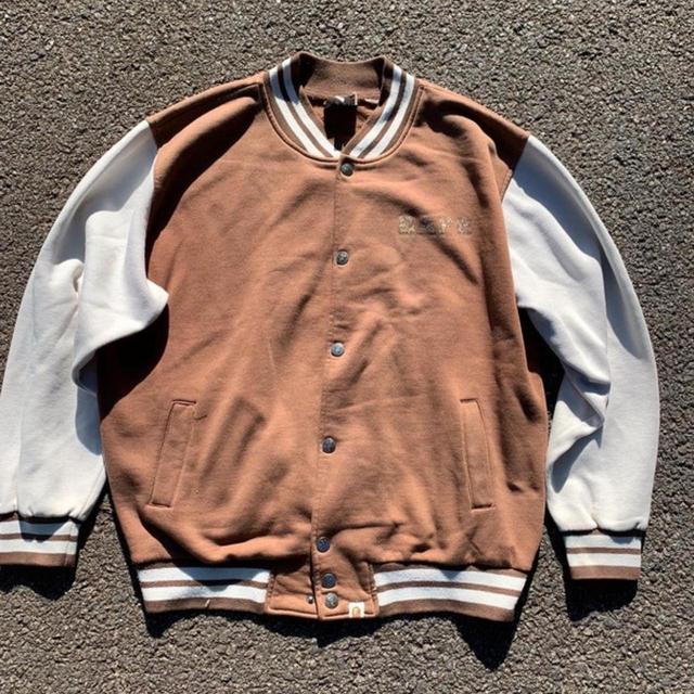 BAPE Men's Varsity Jacket - Brown - M on Productcaster.