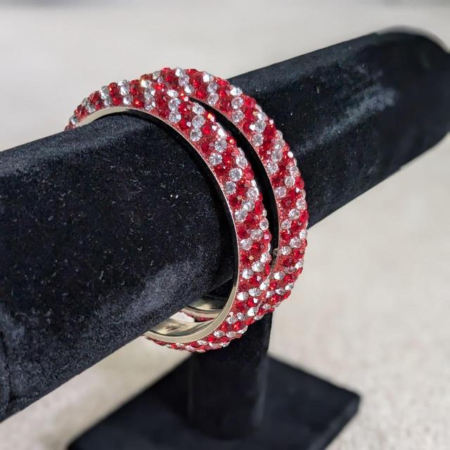 Women's Bracelet - Red/White on Productcaster.