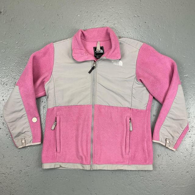 The North Face Women's Fleece Jacket - Pink/Grey - XL on Productcaster.