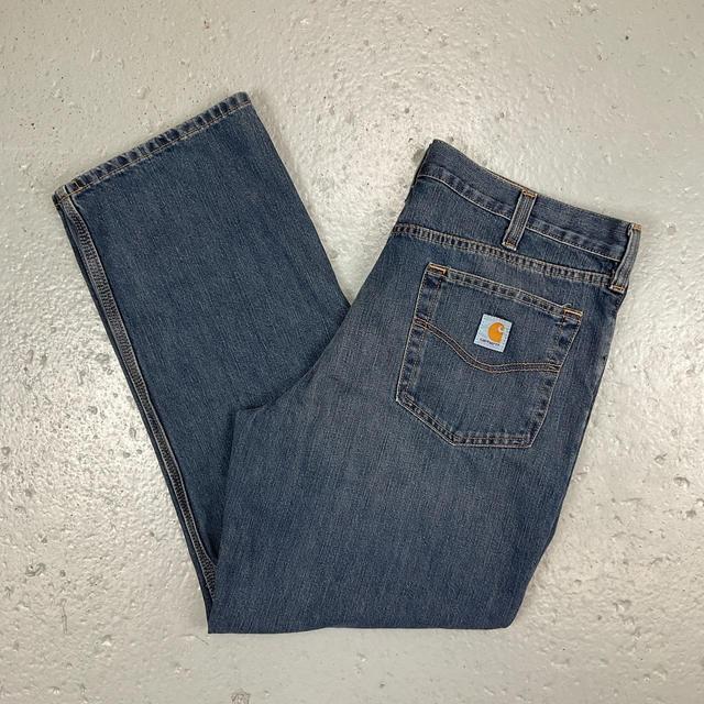 Carhartt Men's Faded Jeans - Blue on Productcaster.