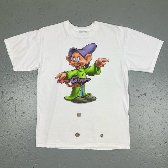 Disney Men's T-shirt - White/Multi - M on Productcaster.