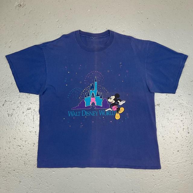 Disney Men's T-shirt - Blue/Multi on Productcaster.