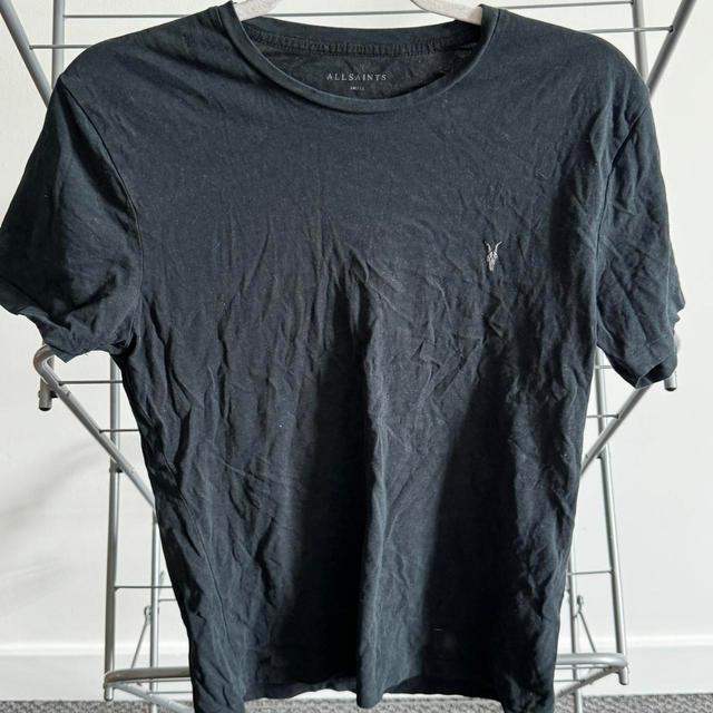 AllSaints Men's T-shirt - Black - S on Productcaster.