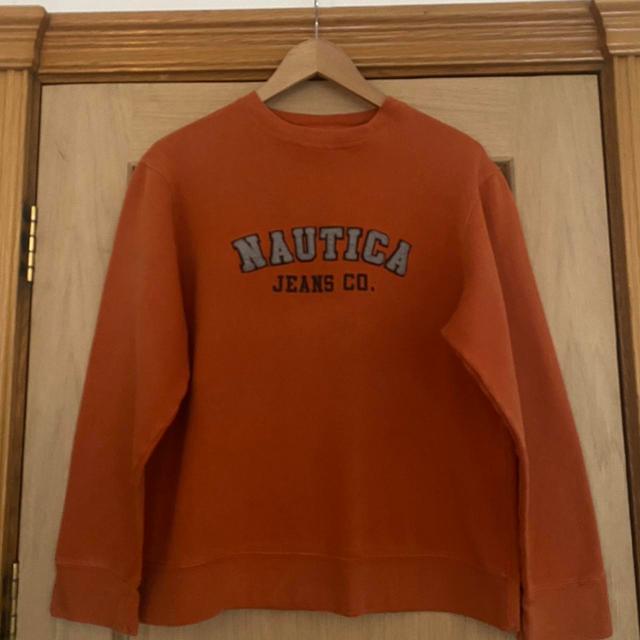 Nautica Men's Sweatshirt - Orange - M on Productcaster.