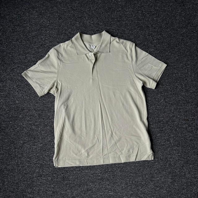 H&M Men's Polo shirt - Cream - M on Productcaster.