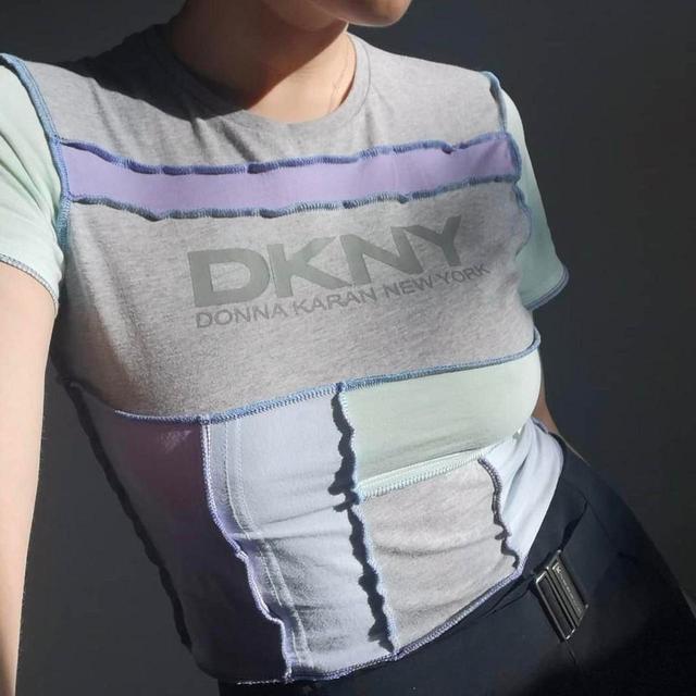 DKNY Women's Crop top - Grey - M on Productcaster.