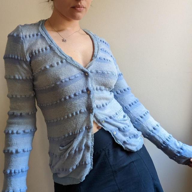 Vintage Women's Cardigan - Blue - M on Productcaster.