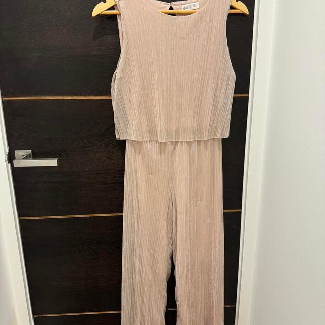 H&M Kids' Palazzo Jumpsuit - Pink/Cream - 13 years on Productcaster.