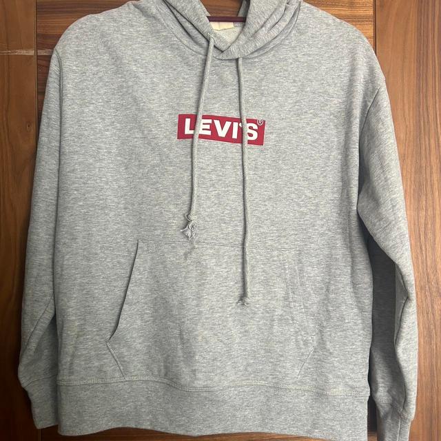 Levi's Women's Hoodie - Grey/Red - 8 on Productcaster.