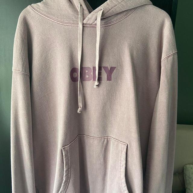 Obey Men's Hoodie - Purple/Pink - XL on Productcaster.