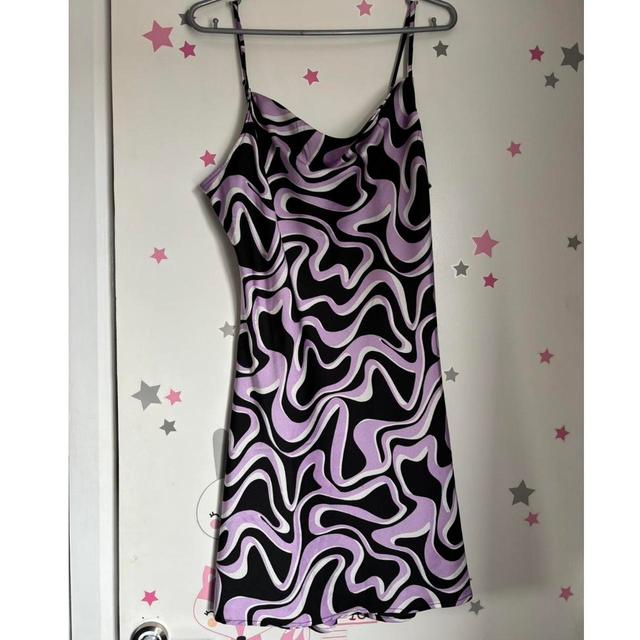 New Look Women's Dress - Purple/Black - 8 on Productcaster.