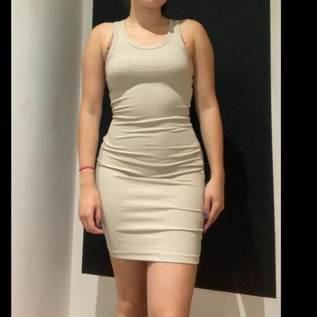 Weekday Women's Bodycon Dress - Cream/Tan - S on Productcaster.