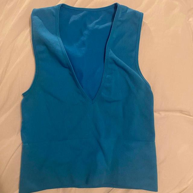 Primark Women's Crop top - Blue - S on Productcaster.