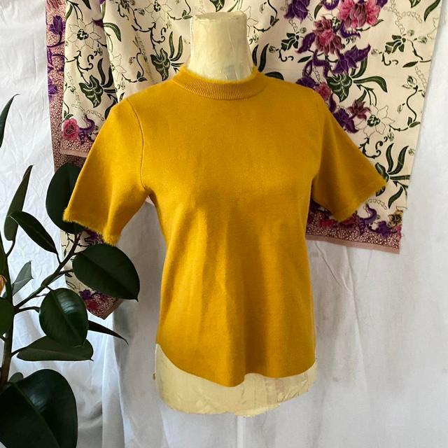 Preloved Women's Jumper - Yellow - M on Productcaster.