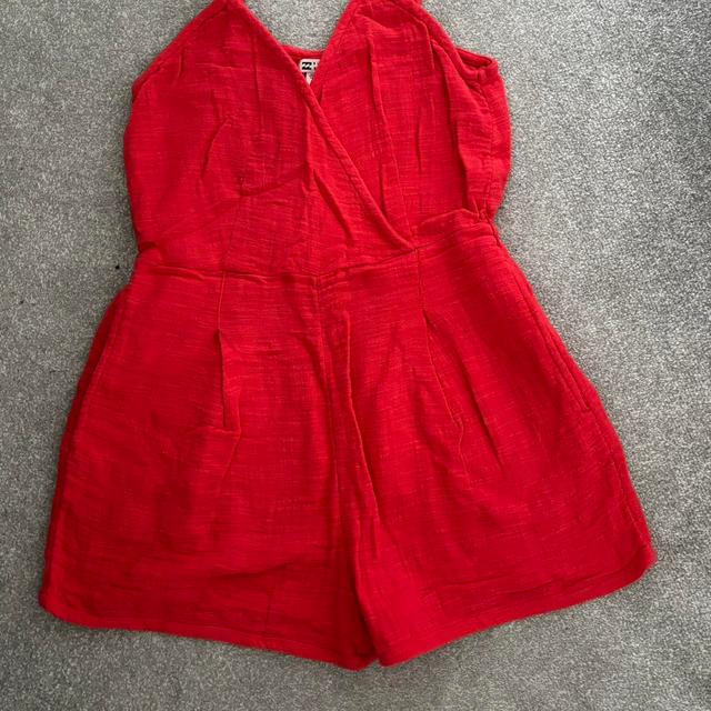 Billabong Women's Playsuit - Red - M on Productcaster.