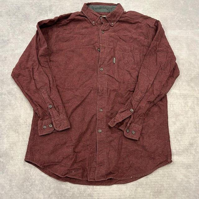 Woolrich Men's Shirt - Red - L on Productcaster.