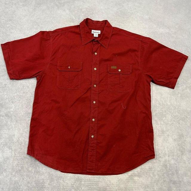 Carhartt Men's Shirt - Red - XL on Productcaster.