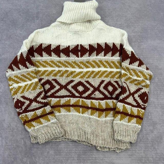 Vintage Women's Jumper - Cream - M on Productcaster.