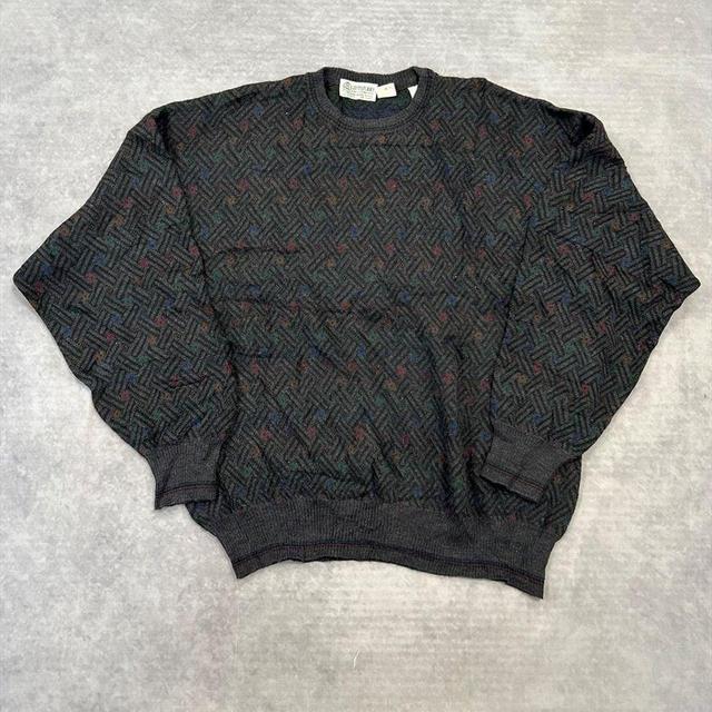 Vintage Men's Jumper - Grey - L on Productcaster.