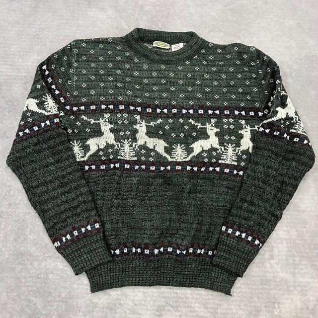 Vintage Men's Jumper - Grey - M on Productcaster.