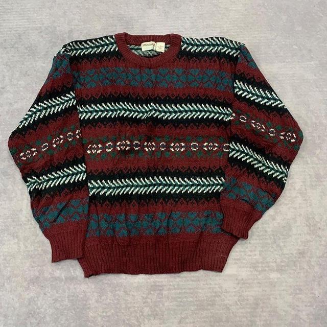 Vintage Men's Jumper - Red - L on Productcaster.