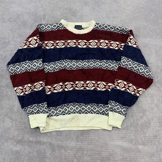 Vintage Men's Jumper - Blue - M on Productcaster.