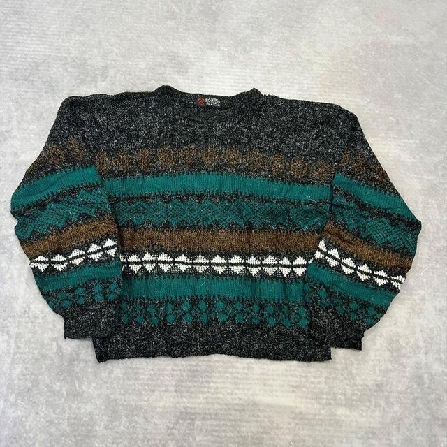 Vintage Men's Jumper - Grey - M on Productcaster.