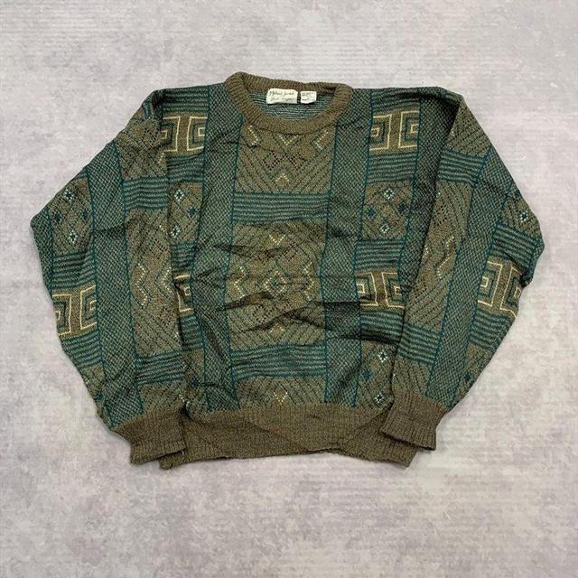 Vintage Men's Jumper - Brown - L on Productcaster.